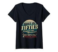 Womens Built in The Fifties Original and Unrestored Built in 1950s V-Neck T-Shirt