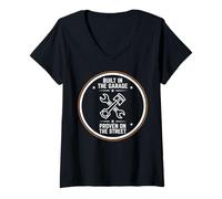 Women's Built in The Garage Proven On The Street Tools V-Neck T-Shirt