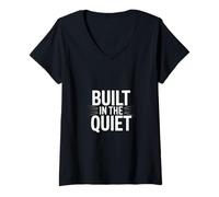 Women's Built in The Quiet Christian Faith Discipline V-Neck T-Shirt