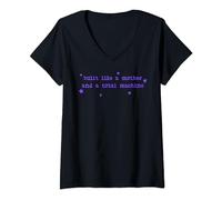 Womens Built Like A Mother And A Total Machine V-Neck T-Shirt
