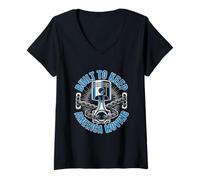 Women's Built to Keep America Moving Mechanic V-Neck T-Shirt