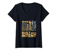 Women's Built with Intent Engineer Mindset V-Neck T-Shirt