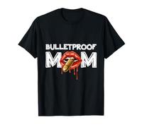 Womens Bulletproof Mom Bullet Weapon Mother's Day Gift Gun T-Shirt