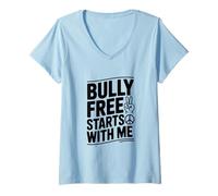 Women's Bully Free Starts with Me V-Neck T-Shirt