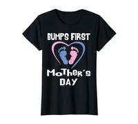 Womens Bumps First Mother's day Mom's Gift Expecting Baby Pregnancy T-Shirt