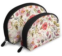 Womens Bungalow Rose Travel Cosmetic Bags Waterproof 2PC Makeup Clutch Pouch Cosmetic and Toiletries Organizer Bag Portable Travel Toiletry Pouch Girls