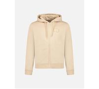 Women's Burberry 'Keira' Logo Hoodie Zip Sweatshirt Beige - Cream