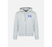 Women's Burberry 'Keira' Logo Hoodie Zip Sweatshirt Grey