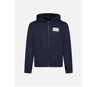 Women's Burberry 'Keira' Logo Hoodie Zip Sweatshirt Navy