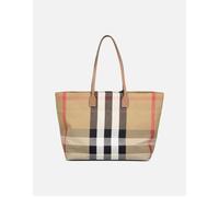Women's Burberry 'London' Canvas Tote Bag Taupe Brown