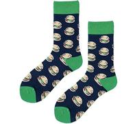 Womens Burger Food Novelty Socks One Size UK 4-7 EU 36-40