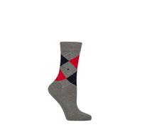 Women's Burlington Queen Argyle Cotton Socks Diamond Pattern Many Colours 1 Pair