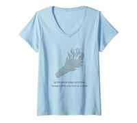 Womens Burn Sage and Put one Foot in Front of The Other V-Neck T-Shirt