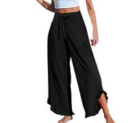 Women's Business Pants Women's Business Pants Wide Leg Cargo Women Linen Women Summer Wide Leg White Cotton Leggings for UK Leather for High Waist Black XL