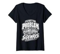 Women's But Somehow I'm Always Around When It All Goes Sideways V-Neck T-Shirt