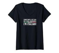 Women's But Then I Remember I'm Italian V-Neck T-Shirt