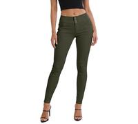 Women's Butt Lift V3 Super Comfy Stretch Denim Jeans P45066SK Olive 5