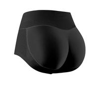Women's Butt Lifting Padded Shapewear Knickers High Waist Tummy Control Underwear with Breathable Ventilation Holes Design Hip Enhancer & Booty Lift Panties for Seamless Body Shaping Black