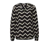 Women's button-up tunic blouse Cecil AOP Noir 44