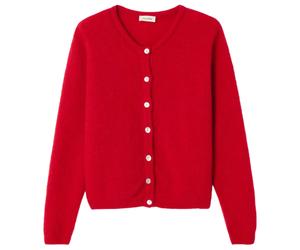Women's buttoned cardigan American Vintage Vitow Rouge L