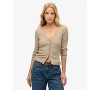 Women's buttoned cardigan Superdry Essential Gris 2XS/XS