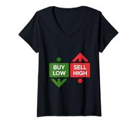 Women's Buy The Dip - Funny Stock Market V-Neck T-Shirt