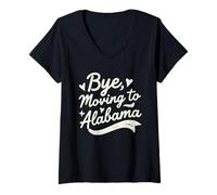 Women's Bye, Moving to Alabama V-Neck T-Shirt