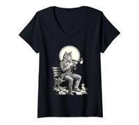 Women's Byleth Whiskers and Brass V-Neck T-Shirt