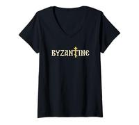 Womens Byzantine Eastern Roman Byzantium V-Neck T-Shirt
