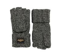Women's cable knit gloves Superdry Noir TU