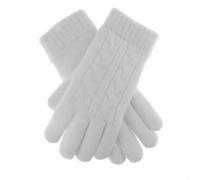 Women's Cable Knit Gloves - WINTER WHITE / ONE