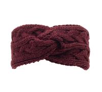 Women's Cable Knit Headband - Damson / ONE