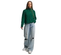 Women's cable knit sweater Superdry Vert L