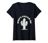 Womens Cactus Don't Touch Me Cactus Don't Touch Me V-Neck T-Shirt