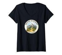 Women's Cactus to Clouds California V-Neck T-Shirt