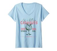 Womens Cadaqués Life Is Better In Costa Brava Catalonia Souvenir V-Neck T-Shirt