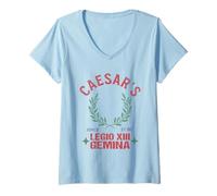Womens Caesar's 13th Legion Roman Empire V-Neck T-Shirt