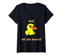 Womens CafePress Duck Song W/Lemonade Stand Back V-Neck T-Shirt