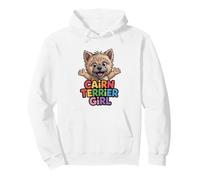 Womens Cairn Terrier Girl Cartoon Scottish Pet Dog Breed Pullover Hoodie