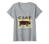 Womens Cake Prolonging The Magic V-Neck T-Shirt