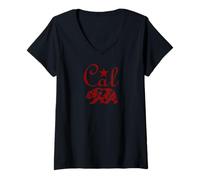 Women's Cal Mono R V-Neck T-Shirt