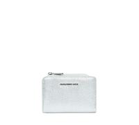 Women's Calfskin Wallet Mandarina Duck Argenté 8x12x2 cm