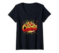 Women's Caliente Spicy Hot V-Neck T-Shirt