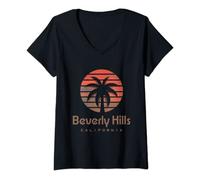 Womens California Beverly Hills V-Neck T-Shirt