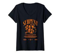 Womens California Kingsnake Snake Owner V-Neck T-Shirt