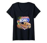 Women's California Road Trip V-Neck T-Shirt