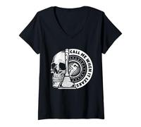 Womens Call Me When It Leaks Funny Plumber Plumbing Humor Repair V-Neck T-Shirt