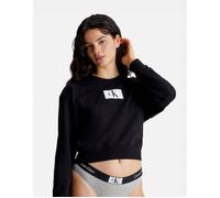 Calvin Klein Womens Sweatshirt Top - Black Cotton - Size Large