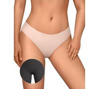 Women's Camel Toe Thong, Invisible Seamless Sports Panties, Breathable and Sweat-Wicking Seamless Underwear (Nude,XS)