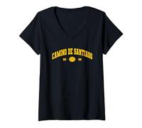Womens Camino De Santiago 2025 V-Neck T-Shirt